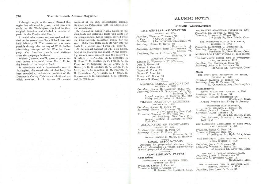 THE GENERAL ASSOCIATION