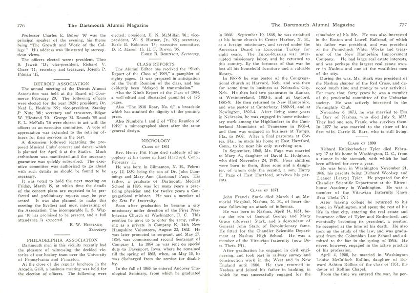 CLASS REPORTS