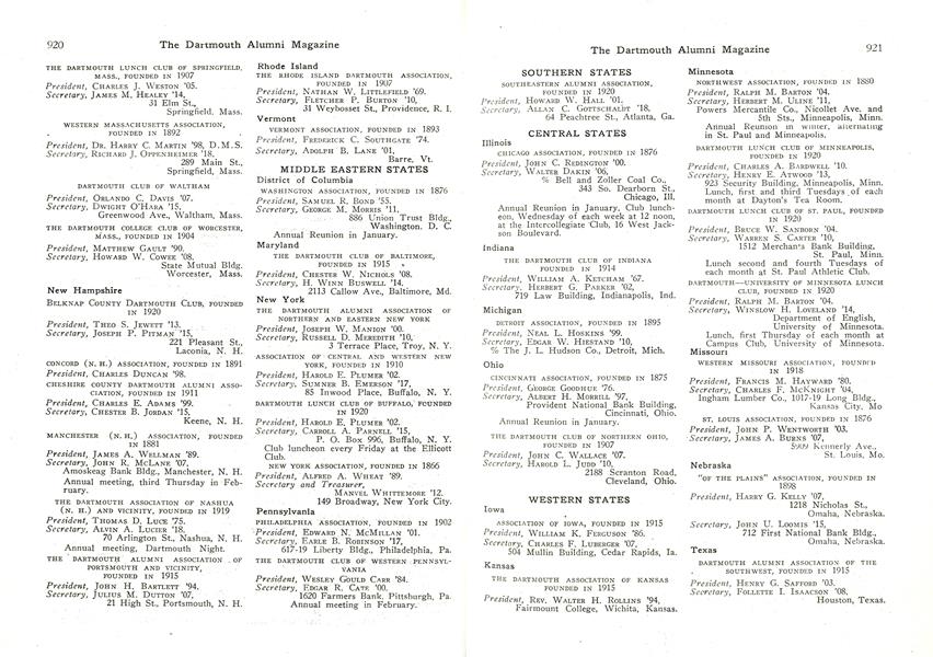 THE DARTMOUTH ALUMNI COUNCIL