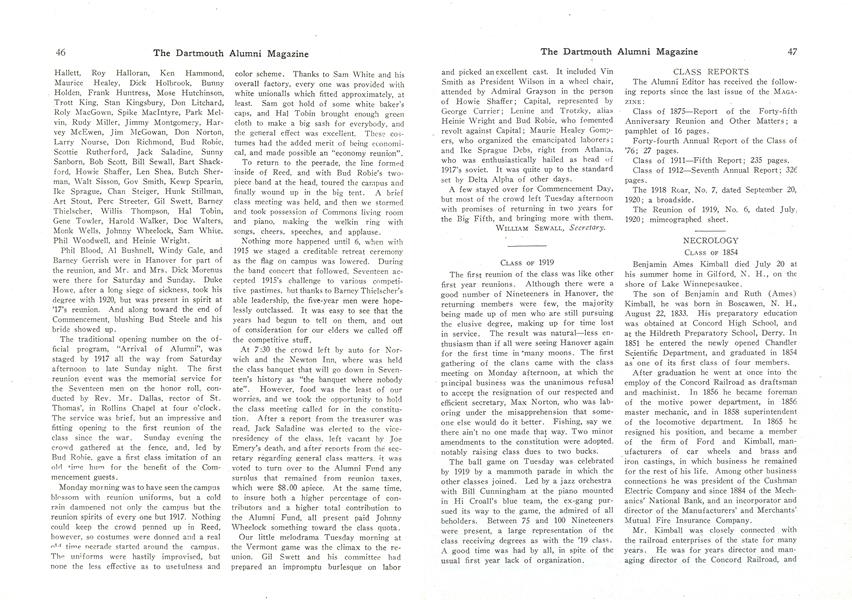 CLASS REPORTS