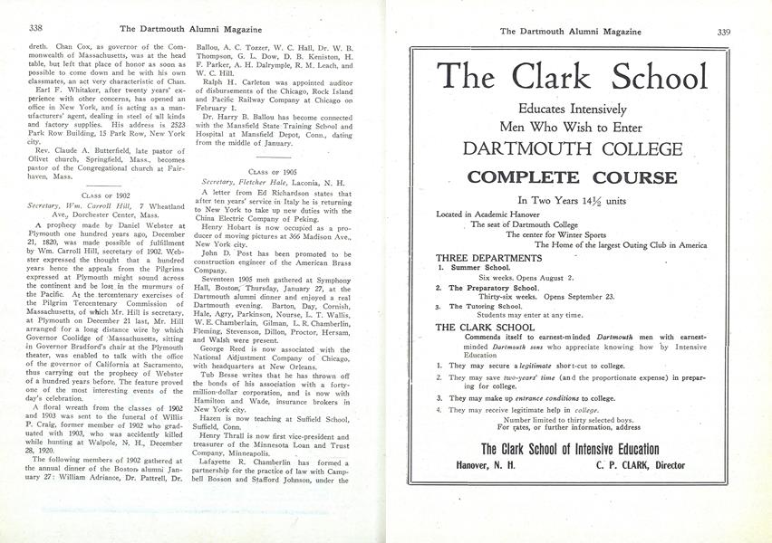 CLASS OF 1905