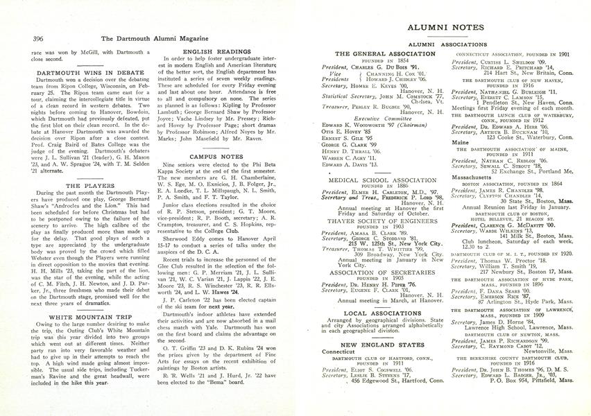 THAYER SOCIETY OF ENGINEERS