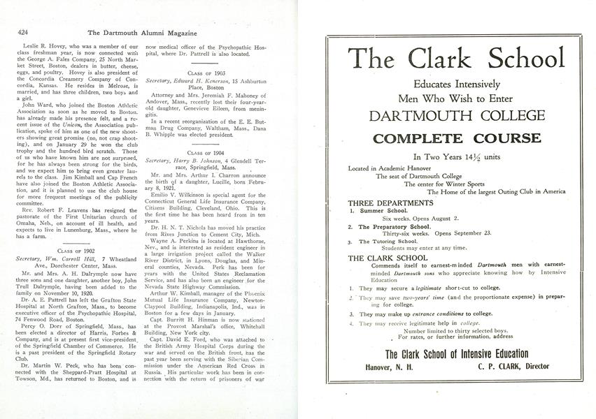 CLASS OF 1904