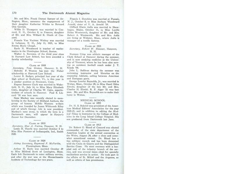 CLASS OF 1918
