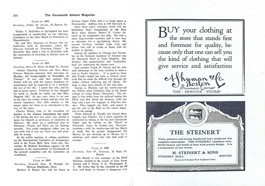 CLASS OF 1903