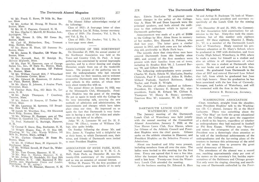 ASSOCIATION OF THE NORTHWEST