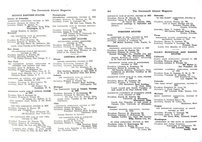 DARTMOUTH CLUB OF BALTIMORE