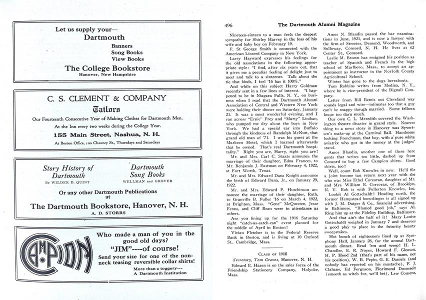 CLASS OF 1895