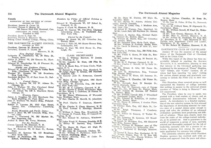 THE DARTMOUTH ALUMNI COUNCIL