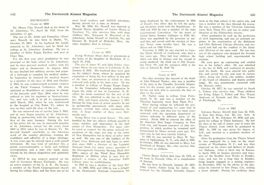 DARTMOUTH ASSOCIATION OF THE PACIFIC COAST