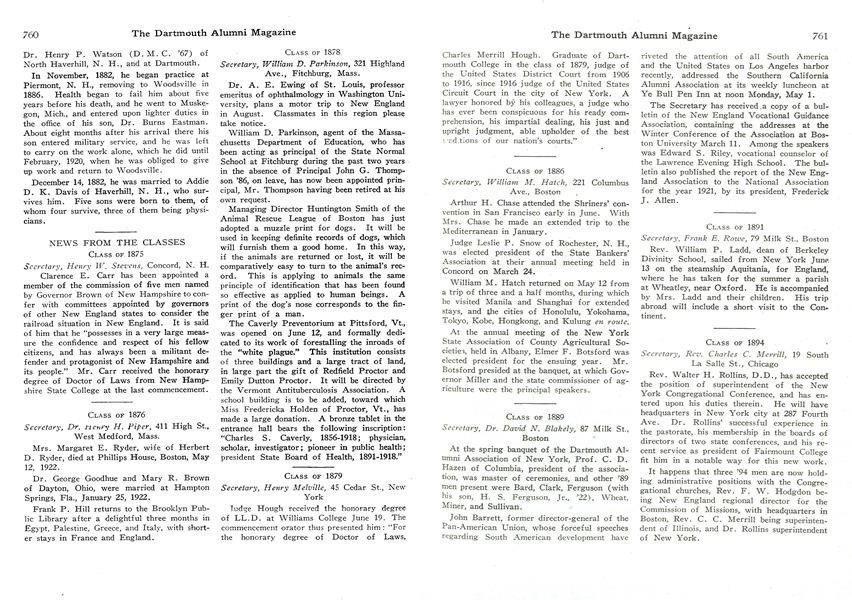 CLASS OF 1898