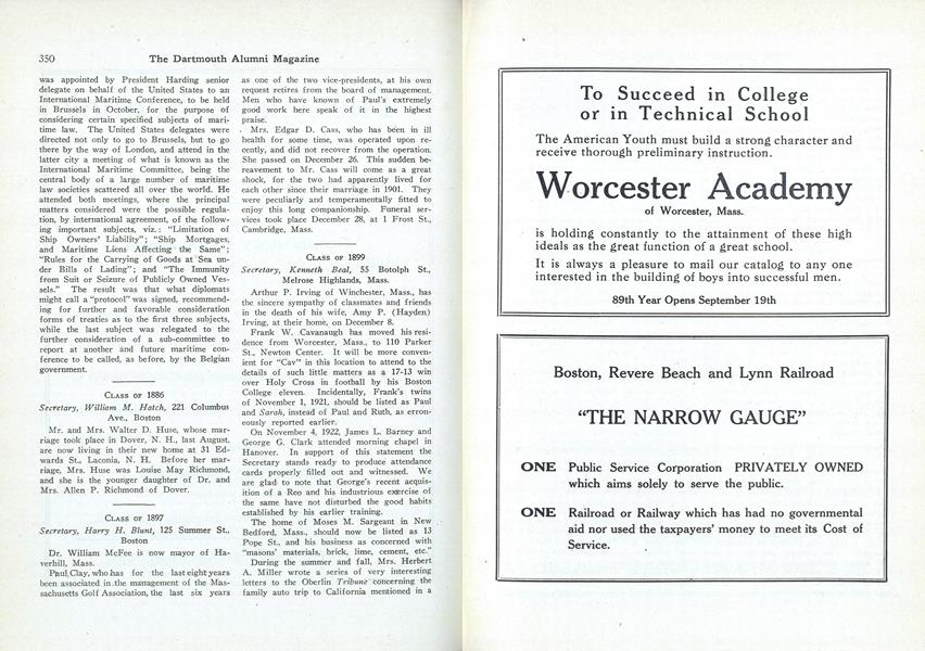 CLASS OF 1901
