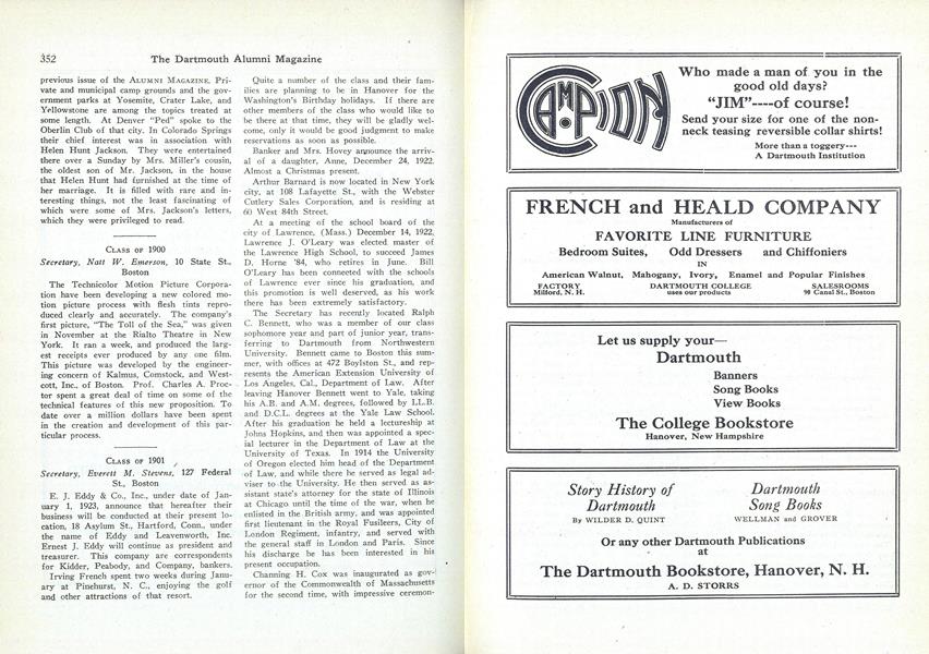 CLASS OF 1905