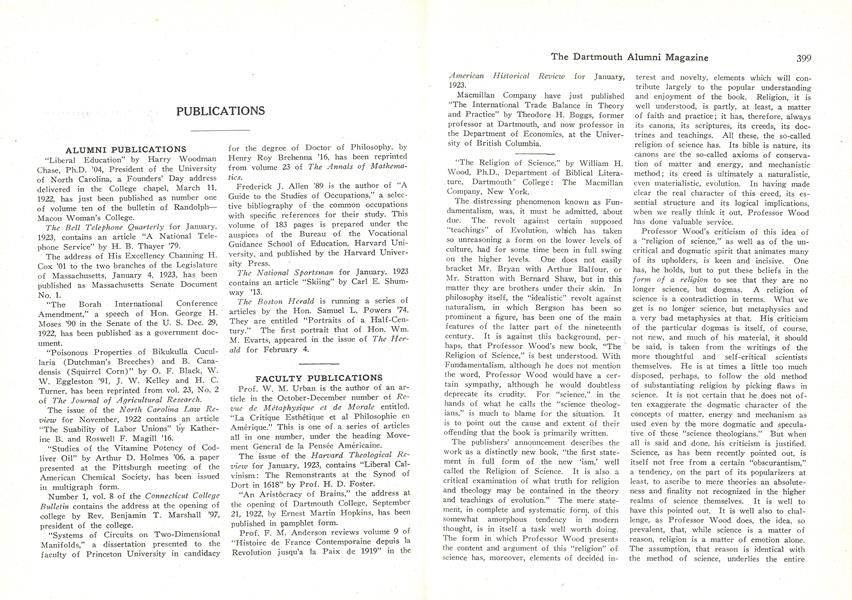 FACULTY PUBLICATIONS
