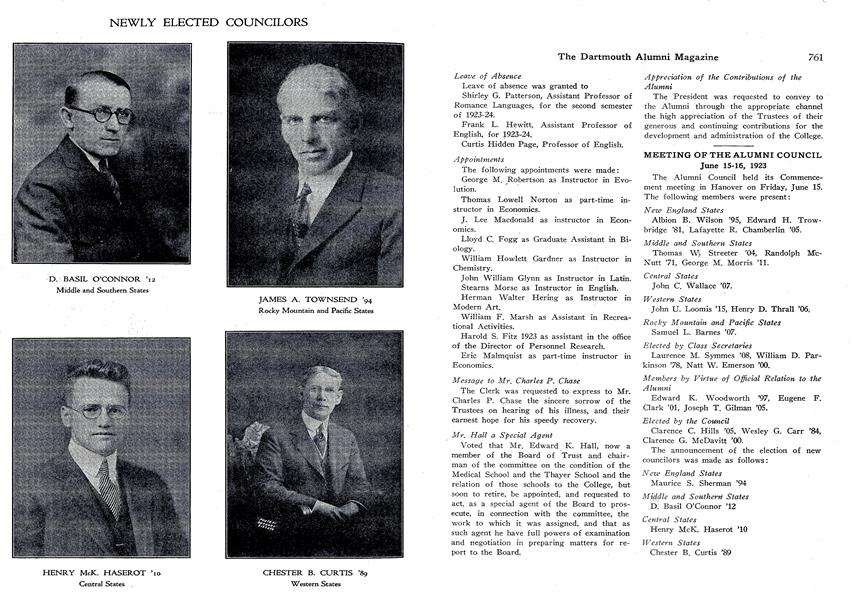 NEWLY ELECTED COUNCILORS