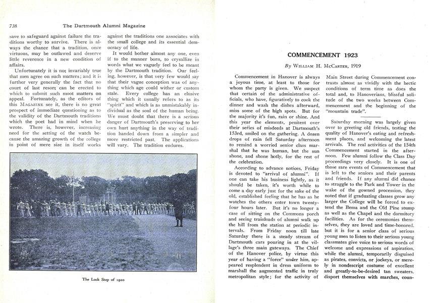 COMMENCEMENT 1923