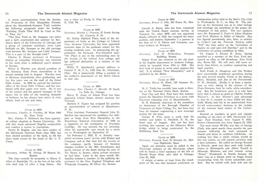 CLASS OF 1893