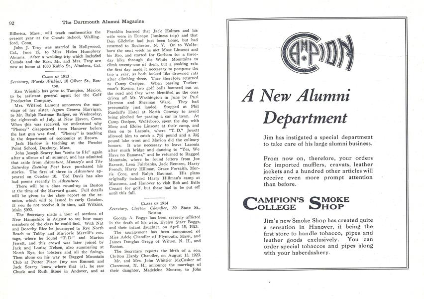 CLASS OF 1913