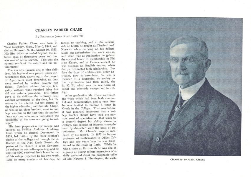 CHARLES PARKER CHASE
