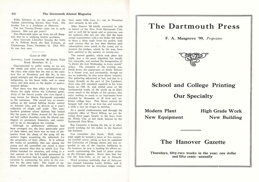 Class of 1923