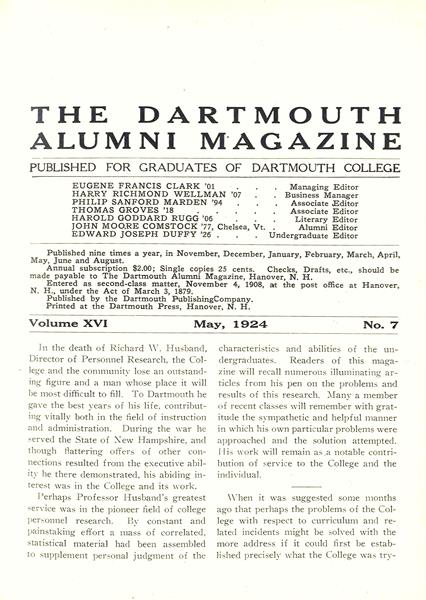 In the death of Richard W. Husband