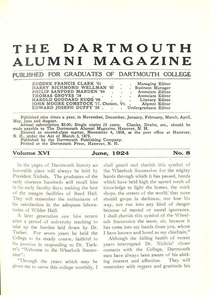 In the pages of Dartmouth history