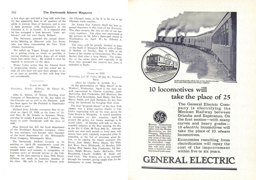 CLASS OF 1915