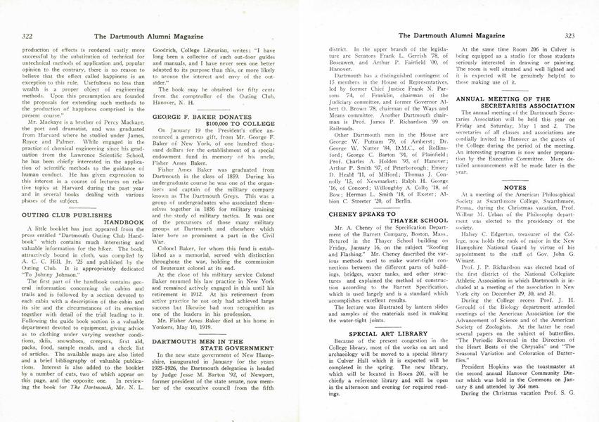 DARTMOUTH MEN IN THE STATE GOVERNMENT