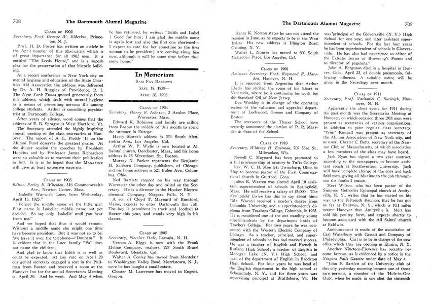 Class of 1908