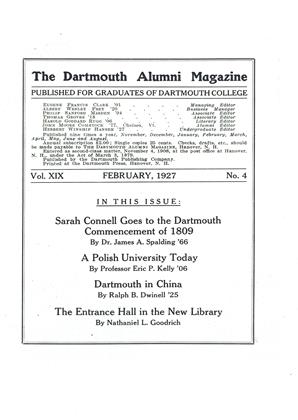 FEBRUARY, 1927 | Dartmouth Alumni Magazine