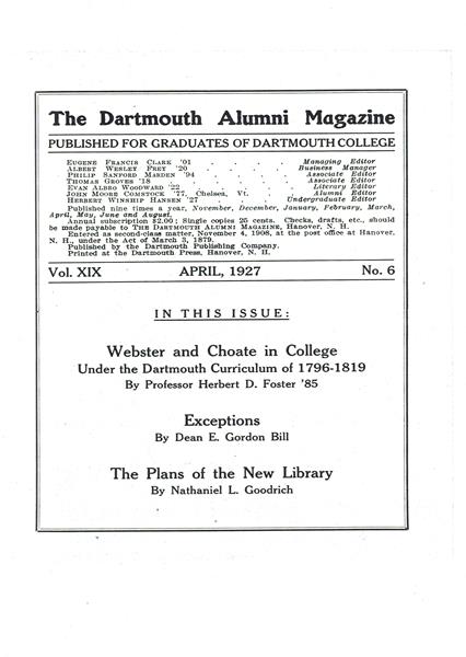 Table of Contents