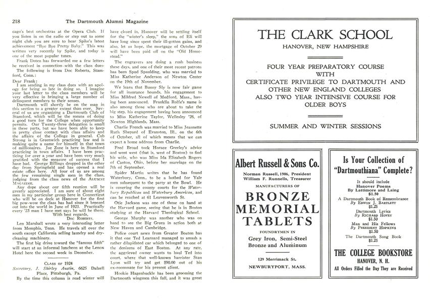 Class of 1924