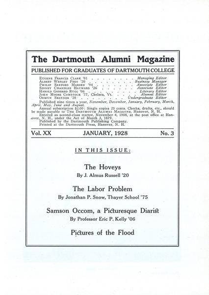 Issue: - January 1928 | Dartmouth Alumni Magazine