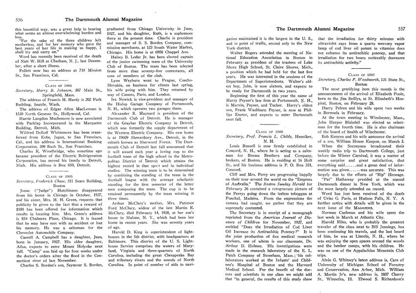 Class of 1907 Class of 1906