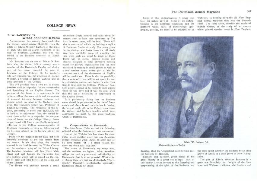 WILLS COLLEGE $1,500,000