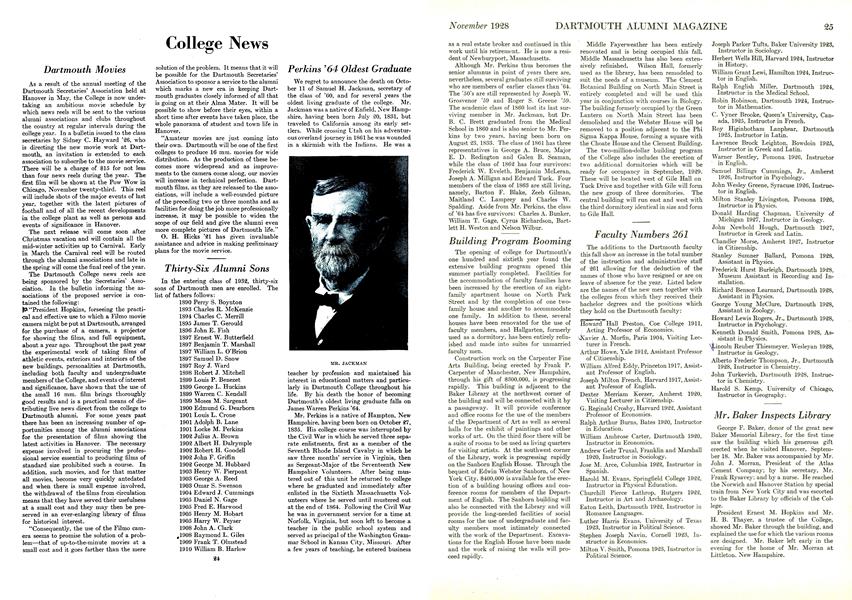 Faculty Numbers 261