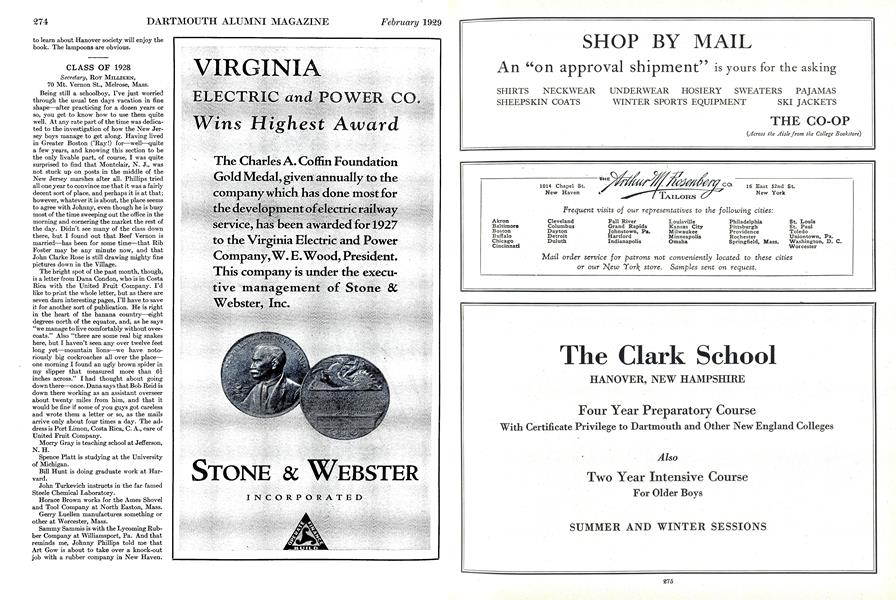 CLASS OF 1928