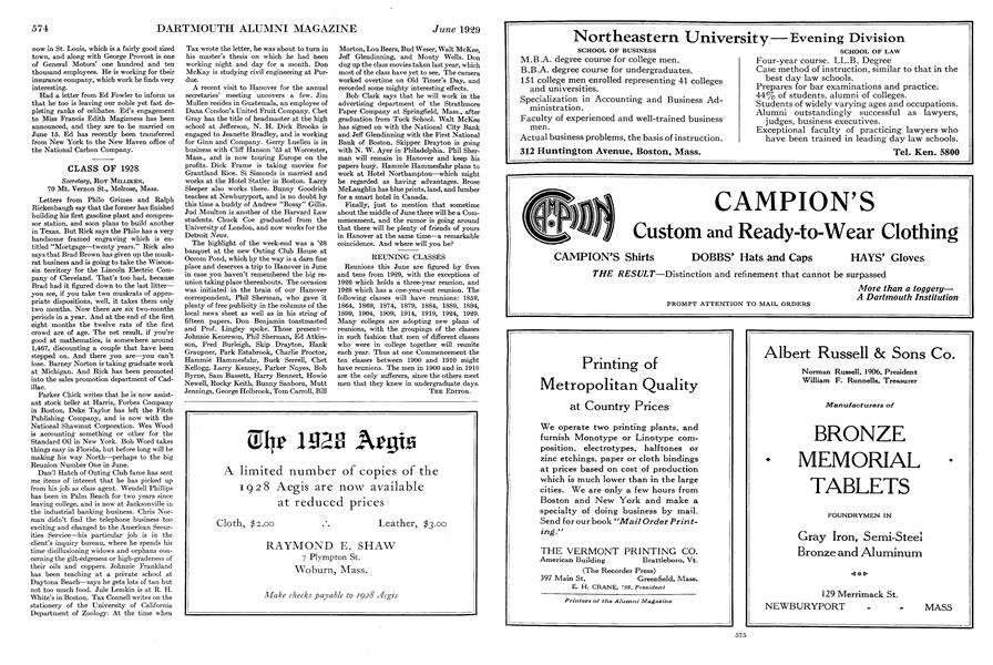 CLASS of 1928
