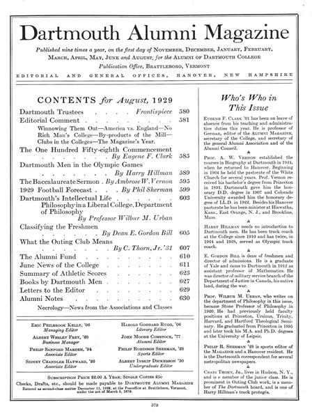 Table of Contents