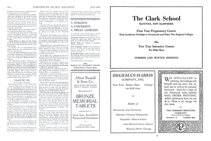 CLASS OF 1928