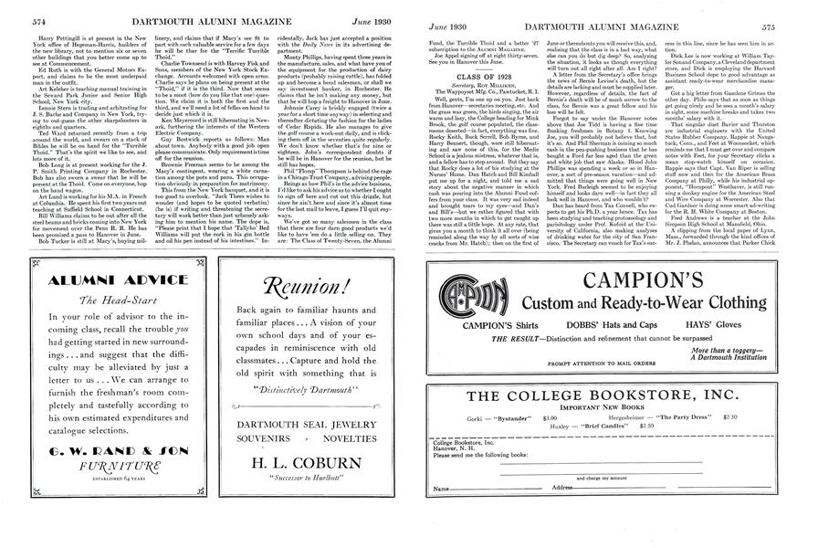 CLASS OF 1928