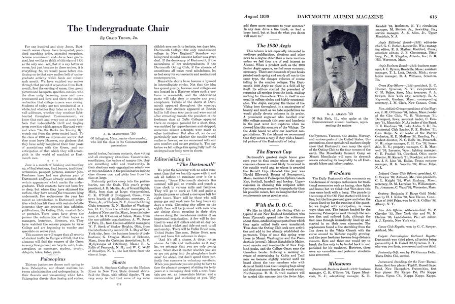 The Undergraduate Chair
