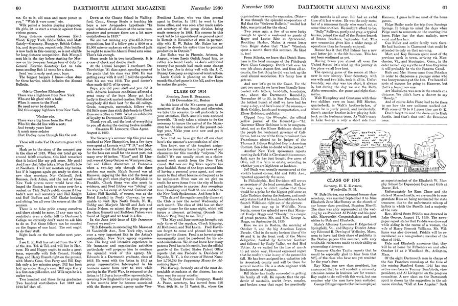 CLASS OF 1914