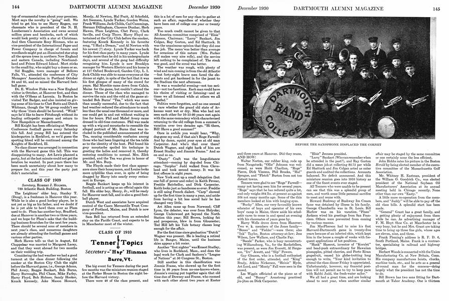 CLASS OF 1909