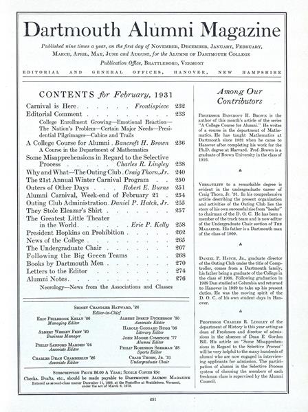 Table of Contents