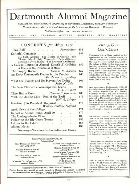 Table of Contents