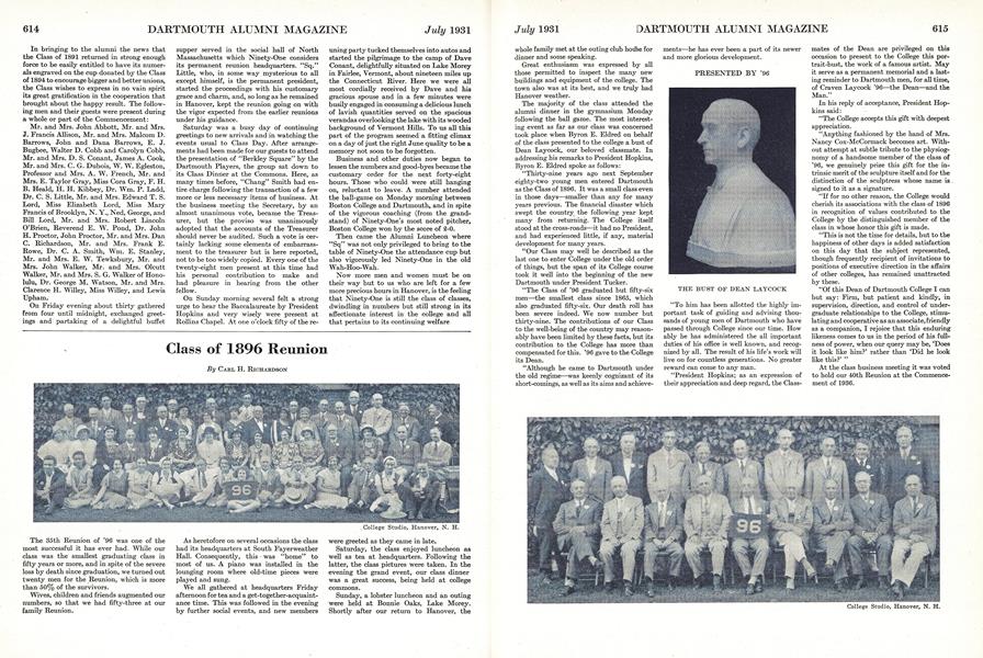 Class of 1896 Reunion