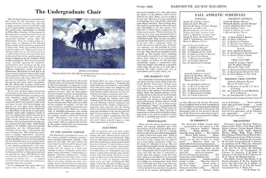 The Undergraduate Chair