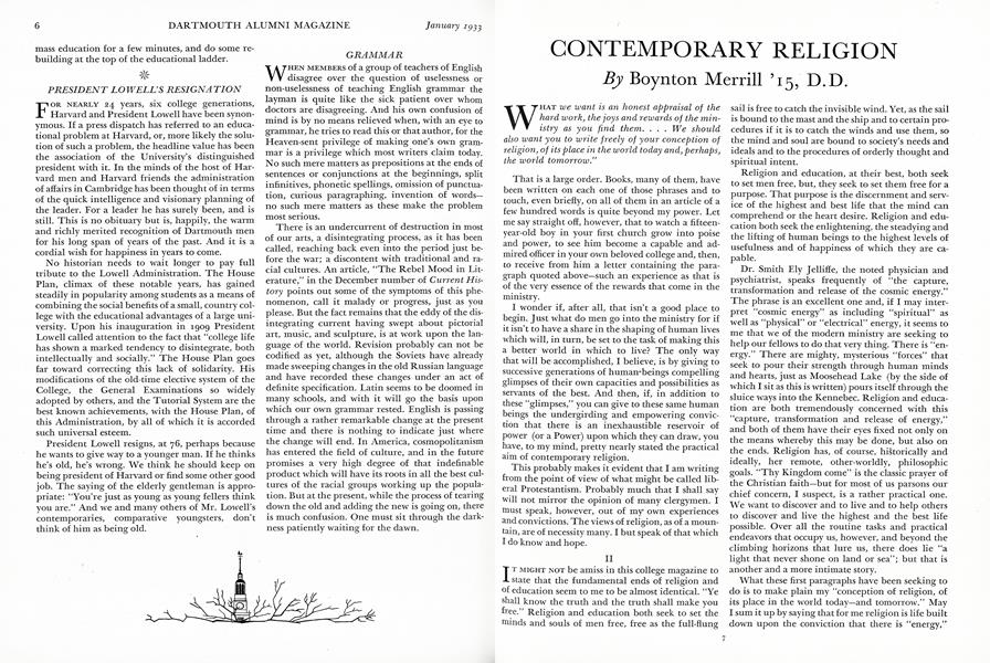 CONTEMPORARY RELIGION