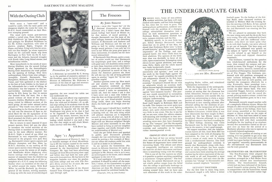 THE UNDERGRADUATE CHAIR
